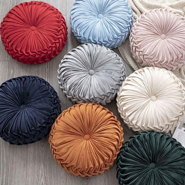 cushion/decorative pillow polyester fiber round floor cushion pouf throw home sofa decor luxury european solid color pleated 1
cushion/decorative pillow polyester fiber round floor cushion pouf throw home sofa decor luxury european solid color pleated 1