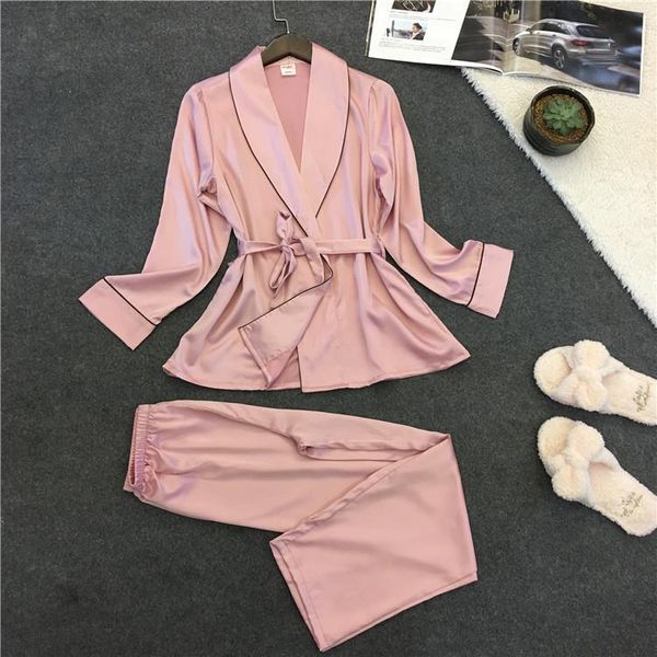 sleep womens sleepwears polyester lounge satin sleepwear slik women set elegant pyjamas autumn nightwear ladies homewear nightsuits, Black;red
sleep womens sleepwears polyester lounge satin sleepwear slik women set elegant pyjamas autumn nightwear ladies homewear nightsuits, Black;red