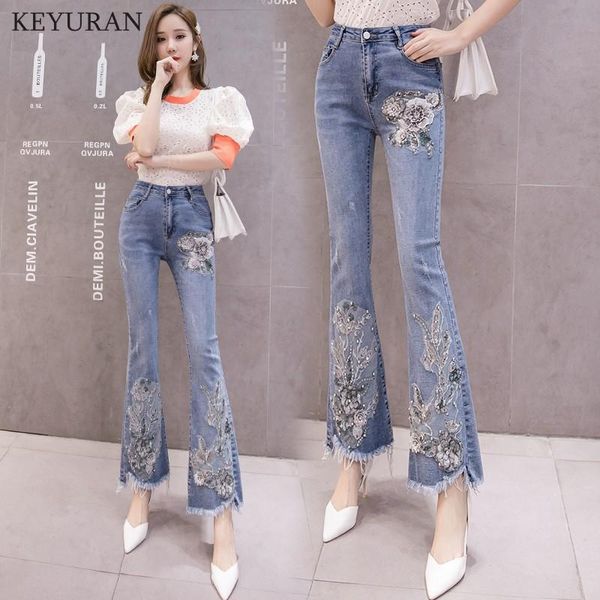 women's jeans elastic high waist flare pants women fashion 3d flower embroidery denim long trousers ladies appliques casual pearls blue
women's jeans elastic high waist flare pants women fashion 3d flower embroidery denim long trousers ladies appliques casual pearls blue