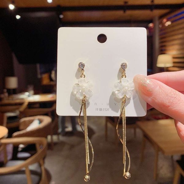 earrings trend su ear drop women's long fashion net red s925 pure silver needle simple earrings, Golden
earrings trend su ear drop women's long fashion net red s925 pure silver needle simple earrings, Golden