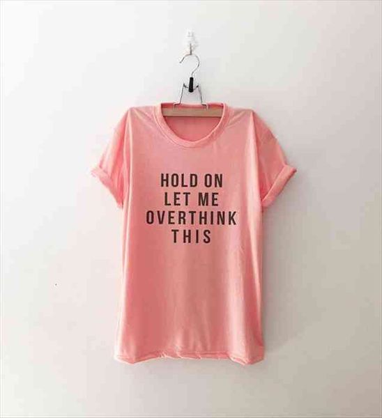 hold on let me women t shirt overthink this cotton tees 90s fashion grunge aesthetic slogan goth, White
hold on let me women t shirt overthink this cotton tees 90s fashion grunge aesthetic slogan goth, White