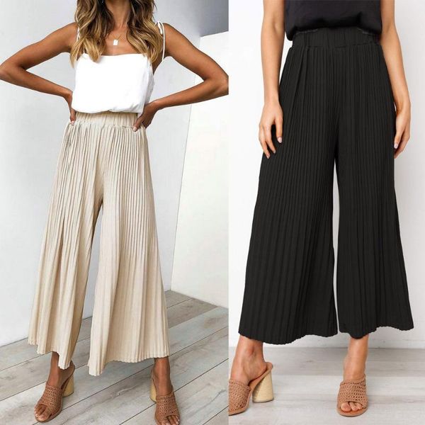 women's pants & capris 2021 women chiffon high waist wide leg bow tie drawstring sweet elastic loose ankle-length trousers pantalones, Black;white
women's pants & capris 2021 women chiffon high waist wide leg bow tie drawstring sweet elastic loose ankle-length trousers pantalones, Black;white