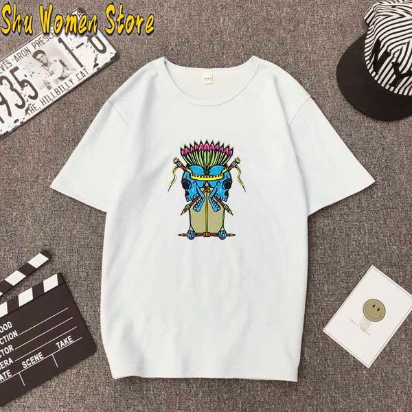 women's t-shirt horror skull print summer shirt camiseta hip hop cool fitness short sleeve tee clothes women plus size, White
women's t-shirt horror skull print summer shirt camiseta hip hop cool fitness short sleeve tee clothes women plus size, White