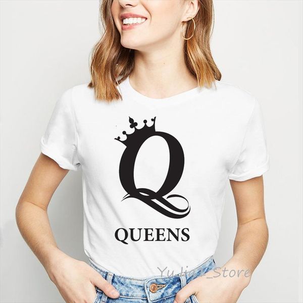 ropa mujer letters queens and mens t shirts crown printed white femme summer female graphic tees women tumblr, White;black
ropa mujer letters queens and mens t shirts crown printed white femme summer female graphic tees women tumblr, White;black