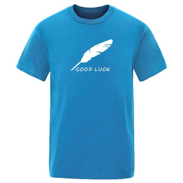 men's t-shirts men hip hop solid color t-shirt good luck feather simple print 2021 summer mens t shirts fahison shirt cool, White;black
men's t-shirts men hip hop solid color t-shirt good luck feather simple print 2021 summer mens t shirts fahison shirt cool, White;black