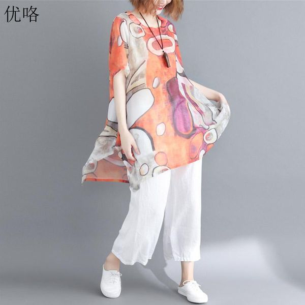 women's blouses & shirts 2021 summer casual loose batwing big size abstract print women shirt blouse fashion plus chiffon 4xl, White
women's blouses & shirts 2021 summer casual loose batwing big size abstract print women shirt blouse fashion plus chiffon 4xl, White