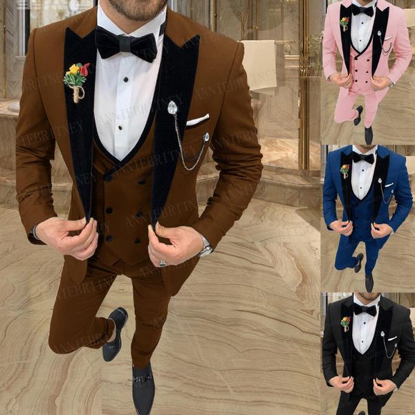 men's suits & blazers 2021 brown wedding groom suit dress tuxedo set custom made mens dinner blazer fashion jacket double breasted vest, White;black
men's suits & blazers 2021 brown wedding groom suit dress tuxedo set custom made mens dinner blazer fashion jacket double breasted vest, White;black