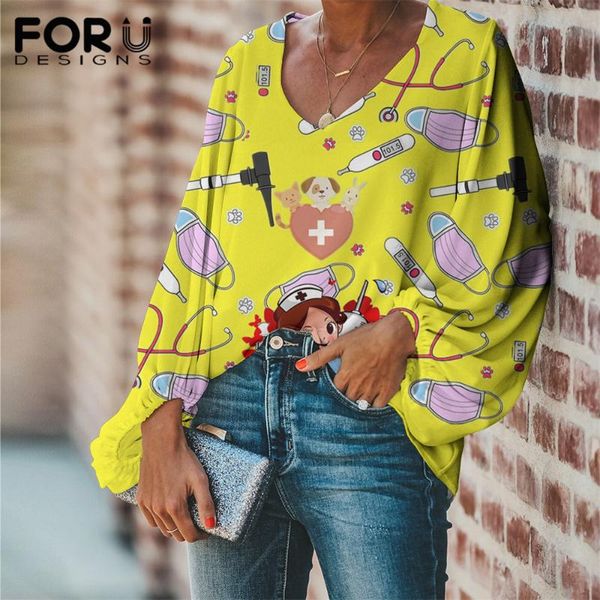 women's blouses & shirts forudesigns yellow chiffon blouse for woman's lovely cartoon nurses print autumn breathable soft shirt c, White
women's blouses & shirts forudesigns yellow chiffon blouse for woman's lovely cartoon nurses print autumn breathable soft shirt c, White