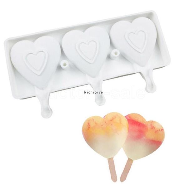food safe silicone ice cream mold 3 cell heart shape frozen juice popsicle maker dessert molds tubs valentine
food safe silicone ice cream mold 3 cell heart shape frozen juice popsicle maker dessert molds tubs valentine