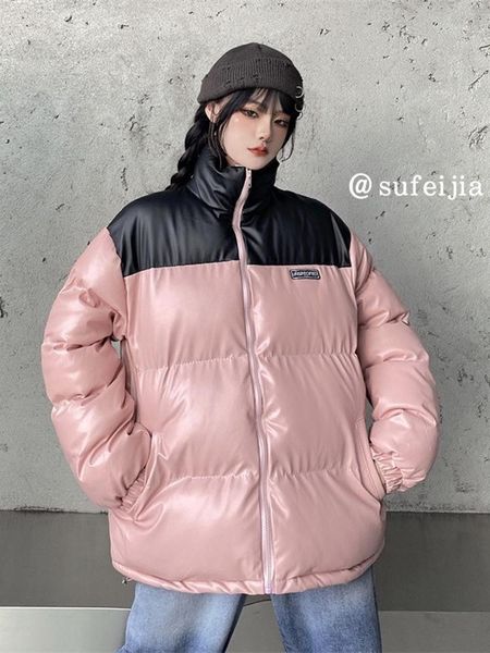 yeeloca fashion oversize cotton padded clothes spring style women's korean zipper coat loose thick trend down & parkas, Black
yeeloca fashion oversize cotton padded clothes spring style women's korean zipper coat loose thick trend down & parkas, Black
