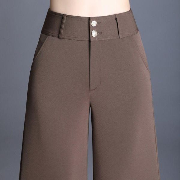 women autumn winter elegant straight pants female loose high waist button wide leg ladies casual oversize trousers h2 women's & capris, Black;white
women autumn winter elegant straight pants female loose high waist button wide leg ladies casual oversize trousers h2 women's & capris, Black;white