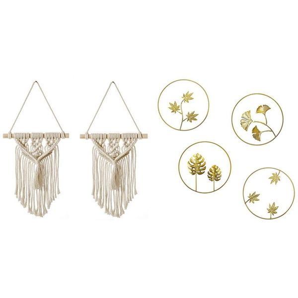 tapestries 2pcs bohemian tassels dream catcher tapestry wall hanging with 4pcs 9.5 inch sculptures,gold ginkgo,wall ornaments
tapestries 2pcs bohemian tassels dream catcher tapestry wall hanging with 4pcs 9.5 inch sculptures,gold ginkgo,wall ornaments