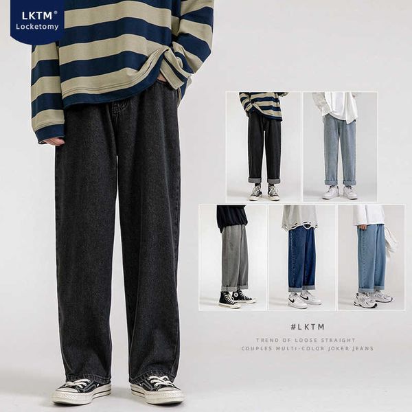 autumn and winter men's black jeans, beautiful old-fashioned wide leg straight pants, hong kong style, Blue
autumn and winter men's black jeans, beautiful old-fashioned wide leg straight pants, hong kong style, Blue