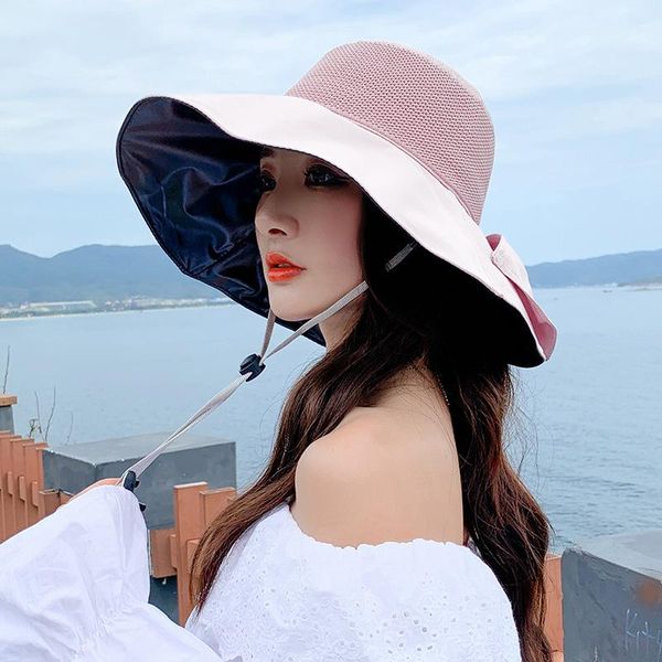 wide brim hats women bucket hat black vinyl sun female panama uv protection bow fashion beach fisher, Blue;gray
wide brim hats women bucket hat black vinyl sun female panama uv protection bow fashion beach fisher, Blue;gray