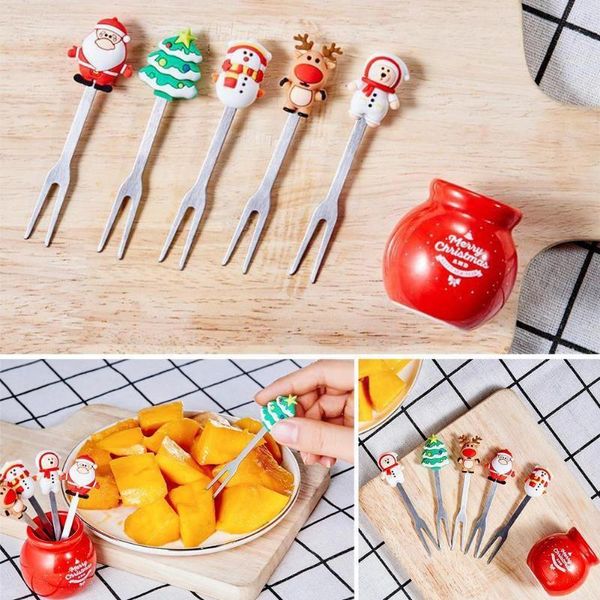 forks 5pcs/set christmas fruit fork cartoon santa claus salad stick dessert for party decoration accessories vegetable e6z9
forks 5pcs/set christmas fruit fork cartoon santa claus salad stick dessert for party decoration accessories vegetable e6z9