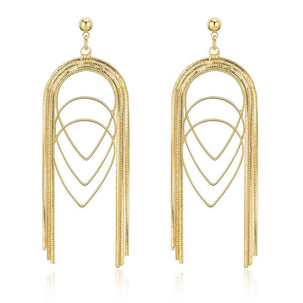 ins copper plated gold thin chain geometric multi-layer water drop long earrings female earrings, Silver
ins copper plated gold thin chain geometric multi-layer water drop long earrings female earrings, Silver