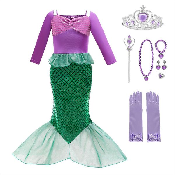 girls little mermaid ariel girl dresses princess cosplay costumes kids baby fancy costume child halloween birthday party clothing, Red;yellow
girls little mermaid ariel girl dresses princess cosplay costumes kids baby fancy costume child halloween birthday party clothing, Red;yellow
