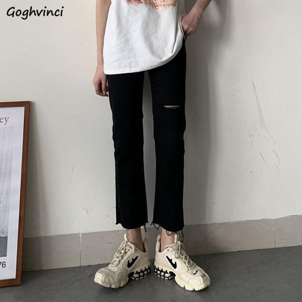 women's jeans women vintage straight trousers hole ripped high waist ankle-length korean style all-match casual students daily female, Blue
women's jeans women vintage straight trousers hole ripped high waist ankle-length korean style all-match casual students daily female, Blue