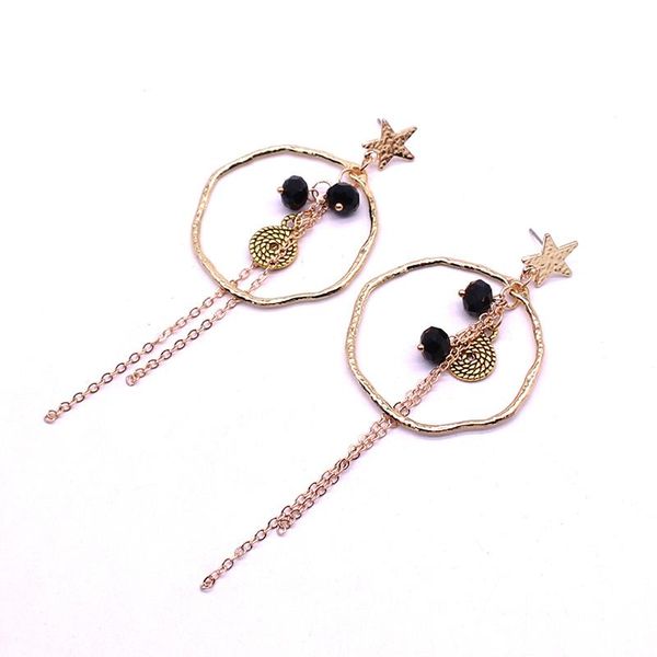 dangle & chandelier fashion earrings bohemian alloy round circle crystal 5 point star women's retro chain accessories ear pin jewelry, Silver
dangle & chandelier fashion earrings bohemian alloy round circle crystal 5 point star women's retro chain accessories ear pin jewelry, Silver