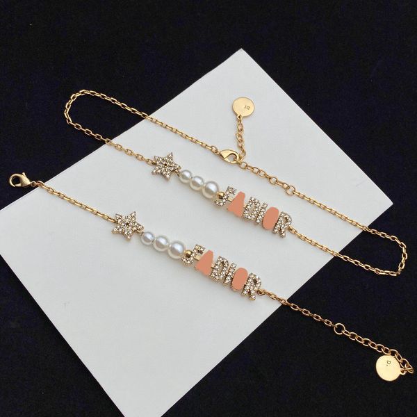 dijia / d's new ja letter full diamond star bracelet pearl clavicle necklace female, Silver
dijia / d's new ja letter full diamond star bracelet pearl clavicle necklace female, Silver