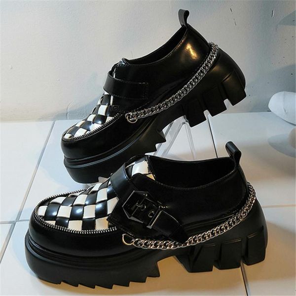 dress shoes gothic mary jane platform women's single maid lolita thick bottom female metal chain rivets ladies high heels, Black
dress shoes gothic mary jane platform women's single maid lolita thick bottom female metal chain rivets ladies high heels, Black