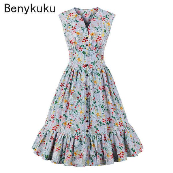 dress single breasted v neck floral print summer clothes for women elegant sleeveless high waist vintage pleated retro ruffles, Black;gray
dress single breasted v neck floral print summer clothes for women elegant sleeveless high waist vintage pleated retro ruffles, Black;gray