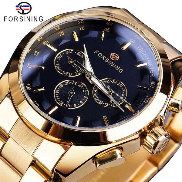 mechanical business refining men black clock automatic 3-sub dial date golden steel band dress time reloj, Slivery;brown
mechanical business refining men black clock automatic 3-sub dial date golden steel band dress time reloj, Slivery;brown