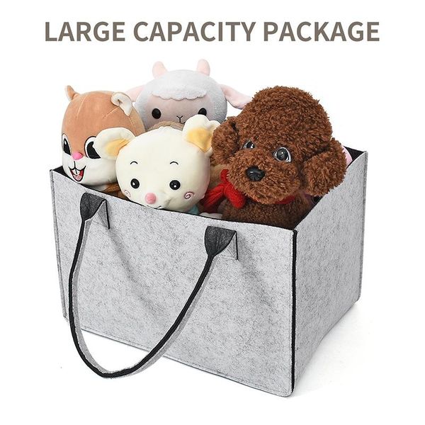 felt storage bag toys basket foldable handbag tote bags for travel shopping desksundries organiser large capacity
felt storage bag toys basket foldable handbag tote bags for travel shopping desksundries organiser large capacity