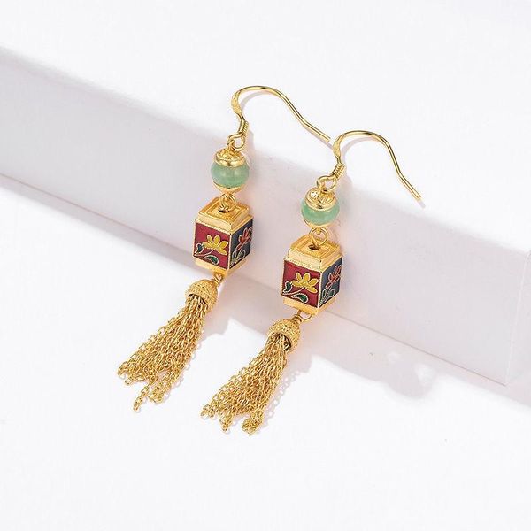 dangle & chandelier original flange porcelain inlaid flowers natural hetian jade long tassel earrings elegant luxury ladies silver jewelry
dangle & chandelier original flange porcelain inlaid flowers natural hetian jade long tassel earrings elegant luxury ladies silver jewelry