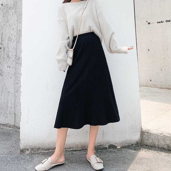 werueruyu women office skirt autumn warm knitted black pencil skirts ladies high waist long skir party club skirt 210608
werueruyu women office skirt autumn warm knitted black pencil skirts ladies high waist long skir party club skirt 210608