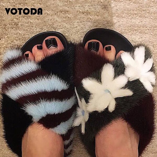 slippers women ladies 100% winter flat heel european fashion natural fur shoes1, Black
slippers women ladies 100% winter flat heel european fashion natural fur shoes1, Black