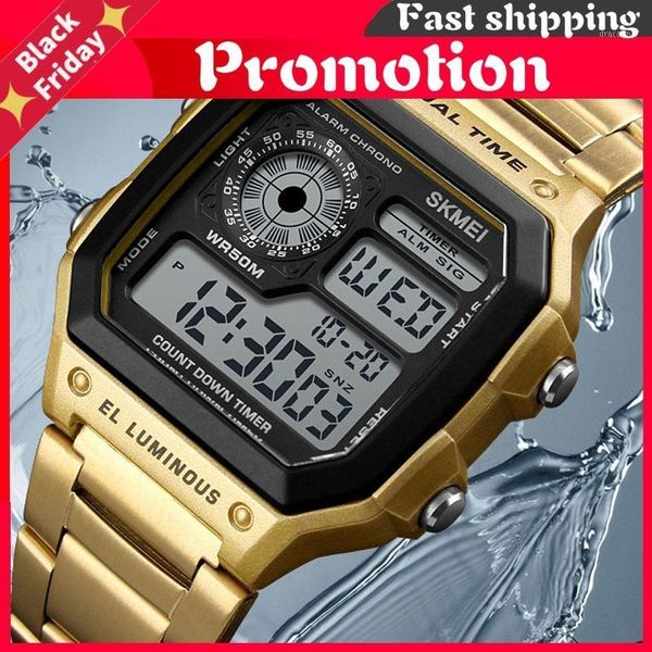 wristwatches luxury stainless steel band business men watches count down waterproof watch fashion creative digital clock, Slivery;brown
wristwatches luxury stainless steel band business men watches count down waterproof watch fashion creative digital clock, Slivery;brown