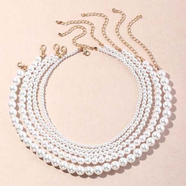 chokers trendy imitation pearl choker necklace for women 4mm-10mm temperament beaded collar fashion jewelry wedding party gifts, Golden;silver
chokers trendy imitation pearl choker necklace for women 4mm-10mm temperament beaded collar fashion jewelry wedding party gifts, Golden;silver