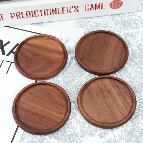 mats & pads 4pcs black walnut cup holder coasters heat insulation placemat mat pad (round groove)
mats & pads 4pcs black walnut cup holder coasters heat insulation placemat mat pad (round groove)