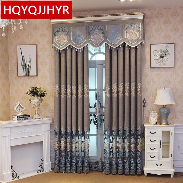 curtain & drapes modern embroidered gray floor to ceiling curtains for living room luxury custom-made elegant decoration bedroo 
curtain & drapes modern embroidered gray floor to ceiling curtains for living room luxury custom-made elegant decoration bedroo