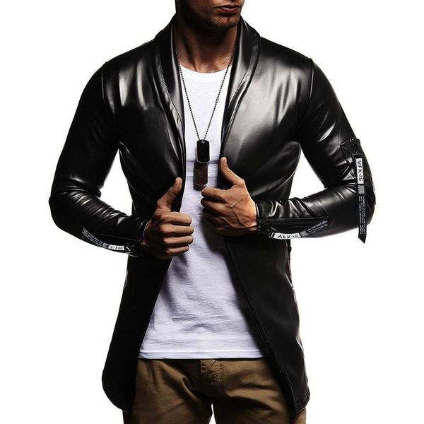 men's jackets jacket fashion solid color personality zipper design soft leather casual long sleeve coat, Black;brown
men's jackets jacket fashion solid color personality zipper design soft leather casual long sleeve coat, Black;brown