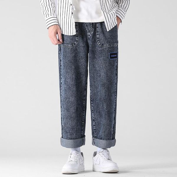 men's jeans 2021 autumn loose straight-leg streetwear denim baggy harem pants male brand clothes, Blue
men's jeans 2021 autumn loose straight-leg streetwear denim baggy harem pants male brand clothes, Blue