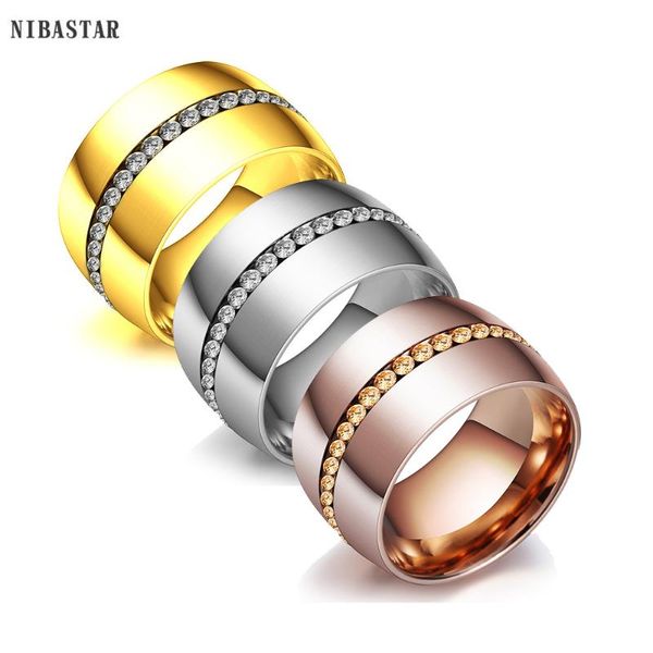 14mm crystal classic ring for women stainless steel fashion jewelry wedding lady accessory cluster rings, Golden;silver
14mm crystal classic ring for women stainless steel fashion jewelry wedding lady accessory cluster rings, Golden;silver