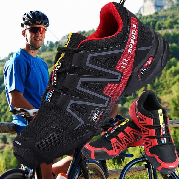 r.xjian lockless cycling shoes non-slip breathable training outdoor hiking waterproof size 39-48 footwear, Black
r.xjian lockless cycling shoes non-slip breathable training outdoor hiking waterproof size 39-48 footwear, Black