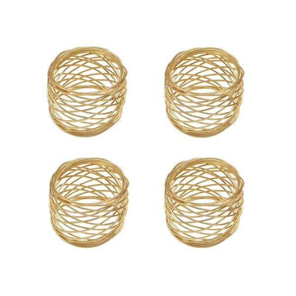 napkin rings 4 pcs alloy mesh golden holder adornment exquisite household napkins set for wedding dinner decor tabl
napkin rings 4 pcs alloy mesh golden holder adornment exquisite household napkins set for wedding dinner decor tabl