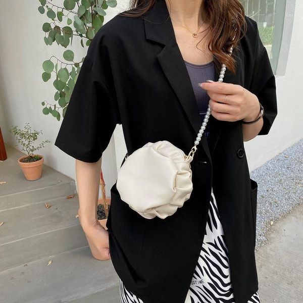 evening bags fashion pearl chain messenger bag women designer pleated round shoulder woman women's luxury pu crossbody1
evening bags fashion pearl chain messenger bag women designer pleated round shoulder woman women's luxury pu crossbody1