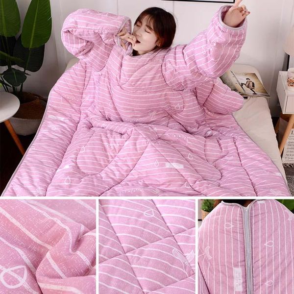 multifunction lazy quilt with sleeves winter warm thickened washed blanket plyed889 comforters & sets
multifunction lazy quilt with sleeves winter warm thickened washed blanket plyed889 comforters & sets