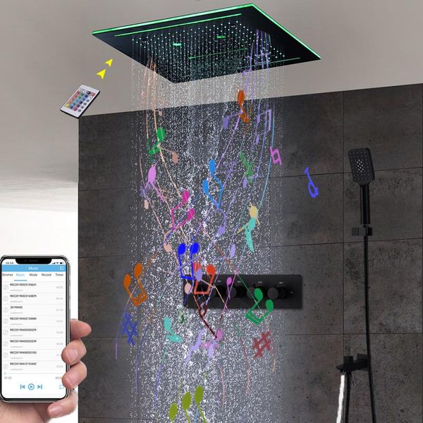 inch rain mist waterfall bluetooth music shower head set concealed ceiling and cold 4 functions diverter valve bathroom sets
inch rain mist waterfall bluetooth music shower head set concealed ceiling and cold 4 functions diverter valve bathroom sets