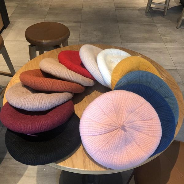 beanies women's autumn winter cap 12 colors wool retro knitted hat girl's fashion british painter beret
beanies women's autumn winter cap 12 colors wool retro knitted hat girl's fashion british painter beret