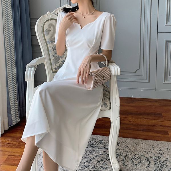 minimalist white tea break dress french high waist drape v-neck elegant dress black party temperament dress women summer new 210416, Black;gray
minimalist white tea break dress french high waist drape v-neck elegant dress black party temperament dress women summer new 210416, Black;gray