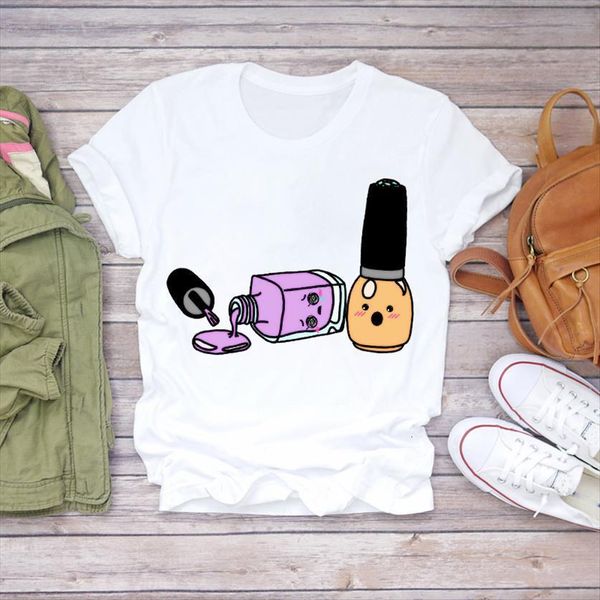 summer fingernail beauty girl women t shirt cute fashion print womens graphic female tee, White
summer fingernail beauty girl women t shirt cute fashion print womens graphic female tee, White