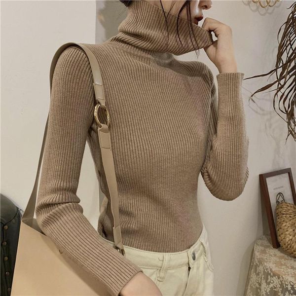 women's sweaters 2021 autumn and winter korean style high neck warm stretch knit sweater fashionable comfortable inner base women, White;black
women's sweaters 2021 autumn and winter korean style high neck warm stretch knit sweater fashionable comfortable inner base women, White;black