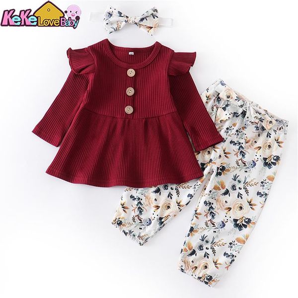 born infant baby girl clothes set autumn solid ruffles floral pants headband fashion 3pcs outfits clothing 0-24 months sets, White
born infant baby girl clothes set autumn solid ruffles floral pants headband fashion 3pcs outfits clothing 0-24 months sets, White