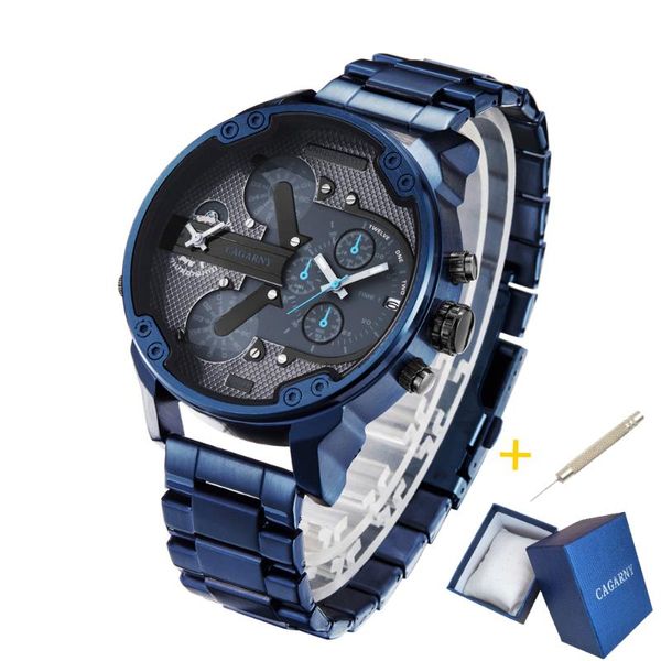 wristwatches brand cagarny mens watches classic business men's quartz wrist watch blue stainless steel big dial men wristwatch reloj xf, Slivery;brown
wristwatches brand cagarny mens watches classic business men's quartz wrist watch blue stainless steel big dial men wristwatch reloj xf, Slivery;brown