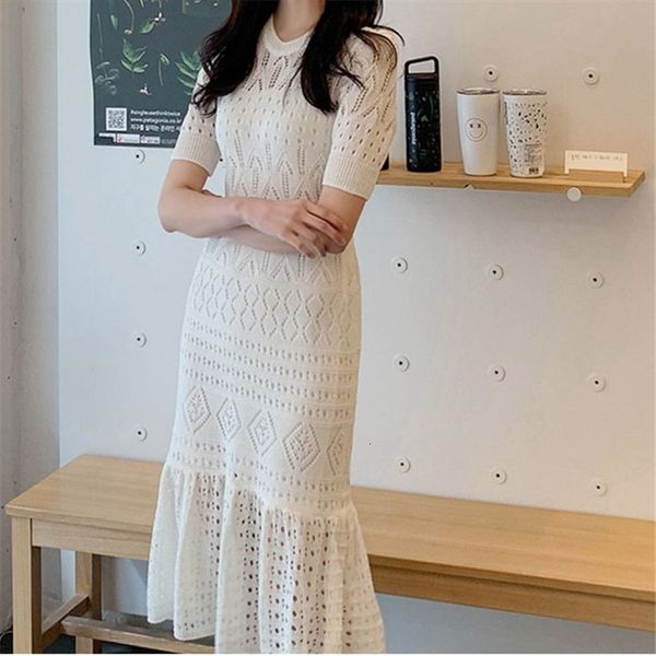 comelwomen hollow out knitted dress autumn short sleeve sweater long chic dress elegant midi bodycon mermaid dress 210515, Black;gray
comelwomen hollow out knitted dress autumn short sleeve sweater long chic dress elegant midi bodycon mermaid dress 210515, Black;gray